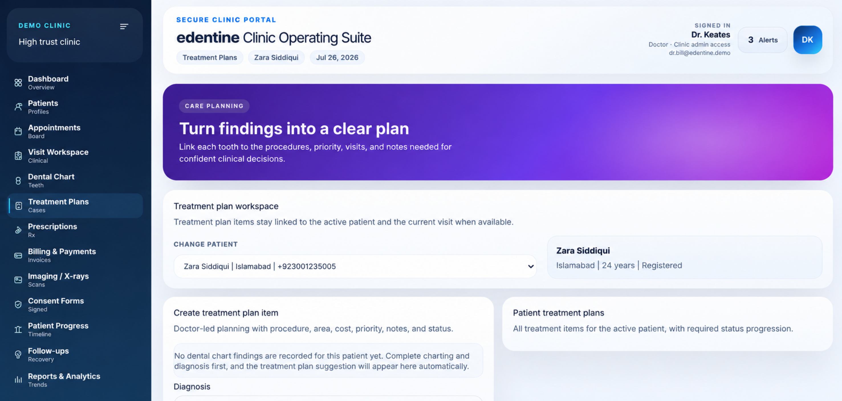 Treatment plans